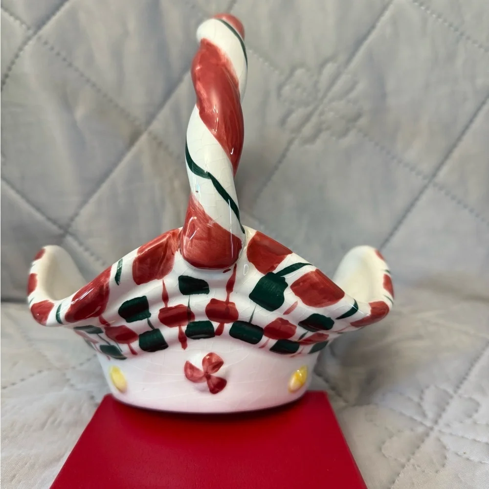 Vintage Handled candy dish by Lillian Vernon